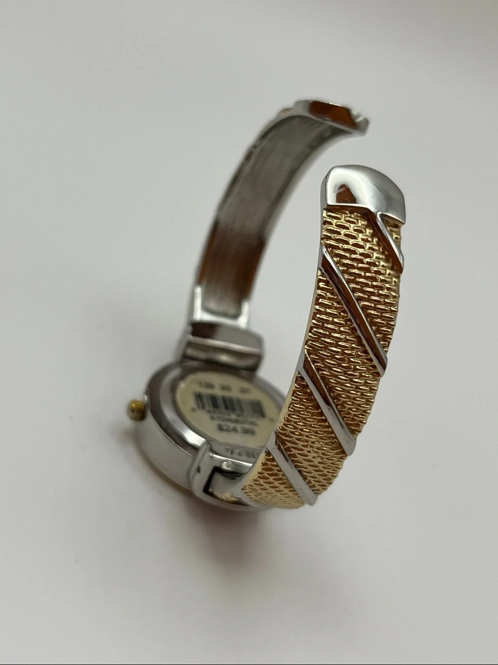 Studio Two-Tone Gold and Silver Women's Bangle Watch
